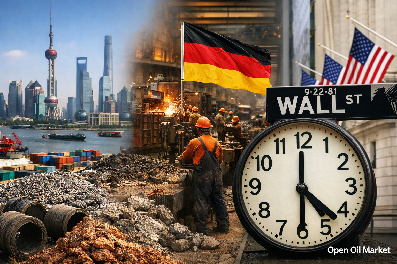 Mercados financieros globales, inflación en China, producción en Alemania, expectativas inflacionarias en EE. UU., eventos económicos 9 de marzo de 2026