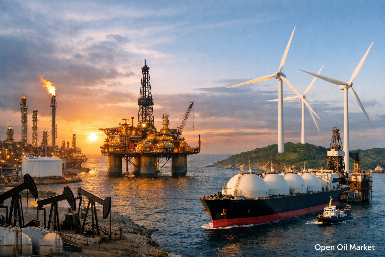 Mercado mundial de TЕK: petróleo, gas, electricidad y FER — eventos del 4 de febrero de 2026