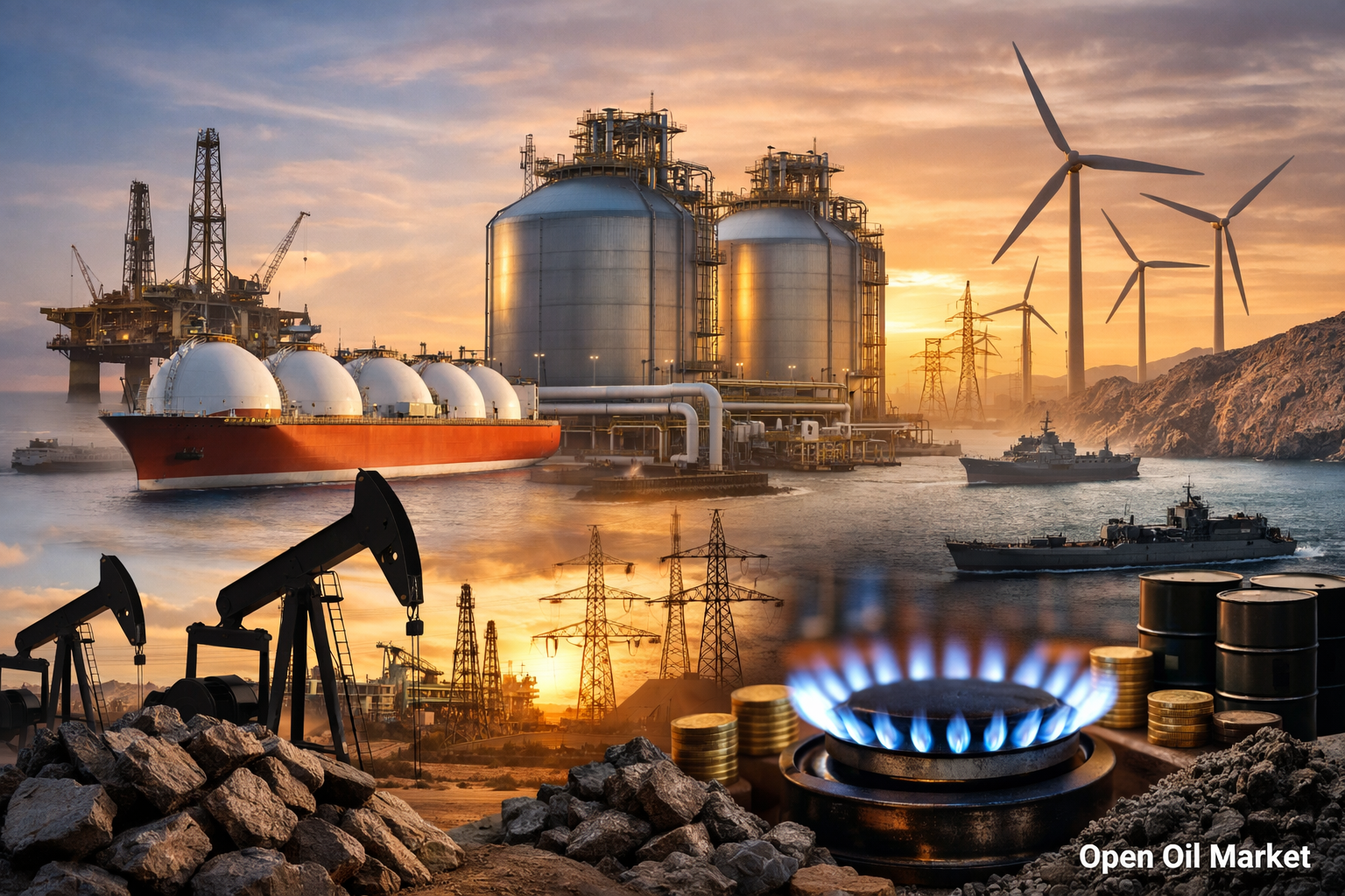 Noticias petróleo y energía — jueves, 26 de febrero de 2026: riesgo de escalada en torno a Irán, dinámica Brent/WTI y flujos récord de GNL a Europa