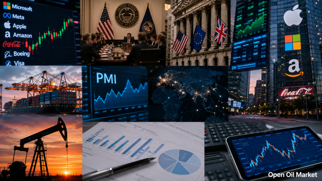 Calendario del inversor del 27 al 31 de julio de 2026 - tasa de la Reserva Federal, PIB de EE.UU. y la eurozona, inflación PCE, Banco de Inglaterra, PMI de China, OPEP+ e informes de empresas S&P 500, Euro Stoxx 50, Nikkei 225, MOEX.