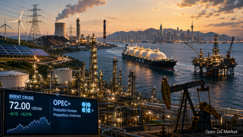Mercado energético mundial 4 de julio de 2026: petróleo Brent, gas GNL, refinerías, productos petroleros, electricidad, ER y carbón.