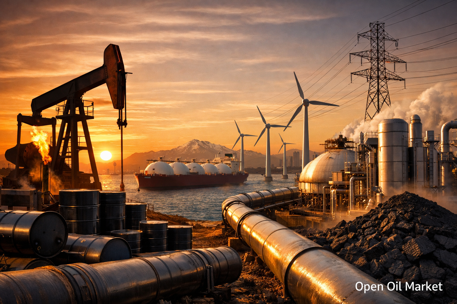 Mercado mundial del petróleo, gas y energía, petróleo, gas e infraestructura energética Miércoles, 17 de diciembre de 2025