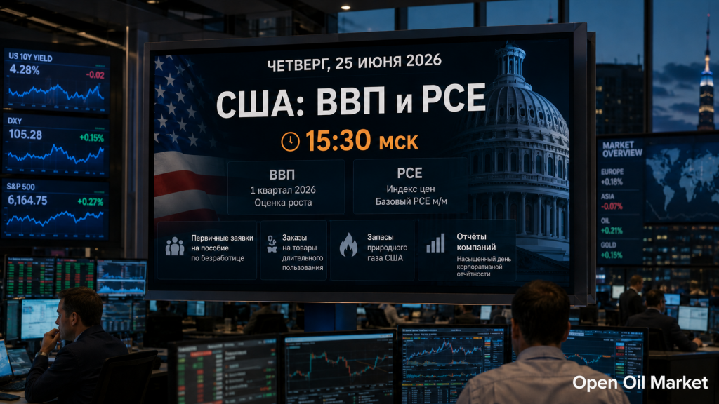 Eventos económicos y reportes corporativos 25 de junio de 2026: PIB EE.UU., PCE, mercado laboral y reportes de empresas