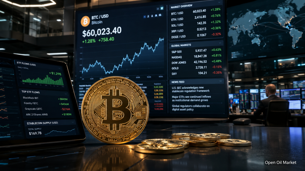 Mercado de criptomonedas 29 de junio de 2026: Bitcoin, ETF, stablecoins y top-10 activos digitales