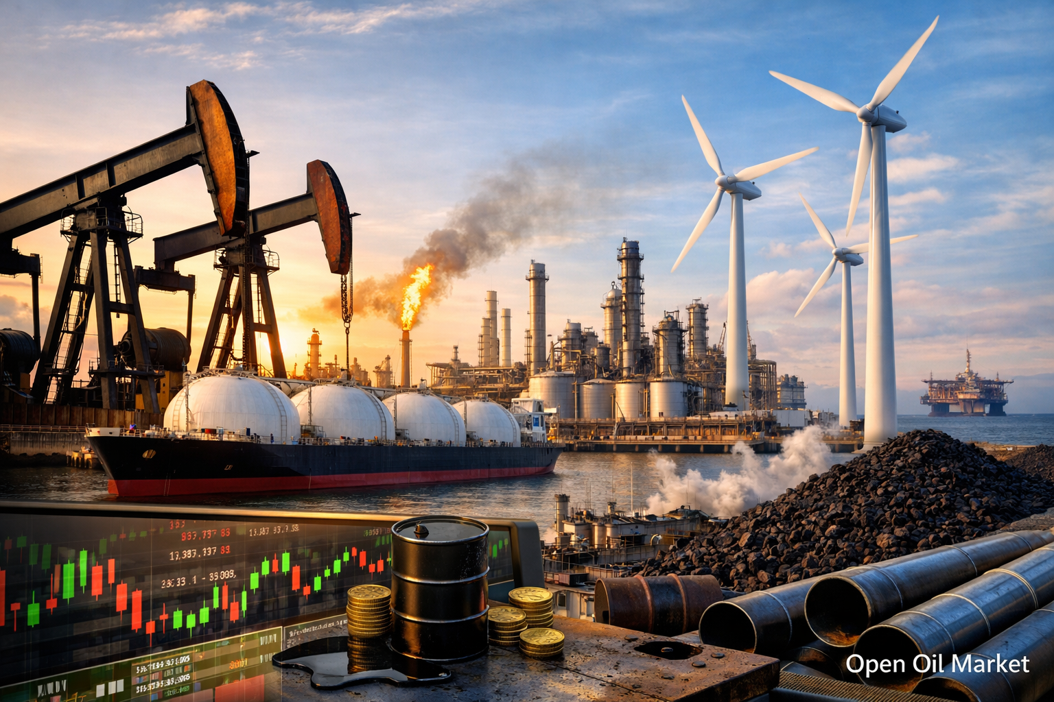 Noticias petroleras y energéticas — domingo, 15 de febrero de 2026: Brent, gas y FER