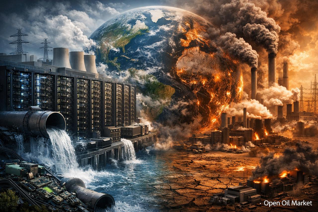 El precio ecológico de la IA: consumo energético de redes neuronales, agua y riesgos para los inversores