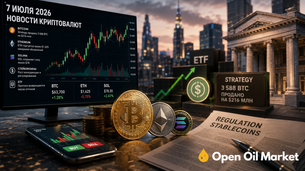 Noticias de criptomonedas 7 de julio de 2026: Bitcoin, ETF, estrategia, Ethereum, Solana y stablecoins